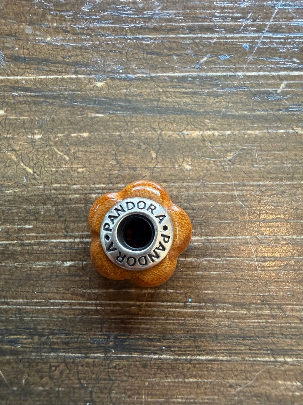 Pandora Flower Brown Charm